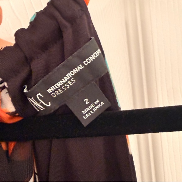 NWT International Concepts Floral Halter Maxi Dress Zip Flowy Tropical Vacation - Picture 5 of 9